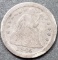 1845-0 Seated Liberty Silver Dime