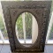 Antique Ornate Wood Frame with Oval Cutout 