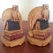 Vintage Owl Syroco Wood Pair of Bookends by Syracuse Ornamental Co.