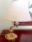 Brass Finish Swing Arm Bedside Lamp