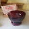 Anchorglass Vintage Ruby Red Punch Set in Original Box