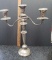 Broken At Base Antique Crown Sterling Silver Weighted Candelabra