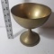 Vintage Brass Pedestal Bowl