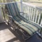 Vintage Folding, Rolling Aluminum Sun Lounger