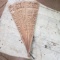 Vintage Wood Hand Fan, Carved Out Details