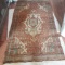 Antique Rug, Orange, Blue