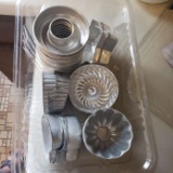 Box Lot of Vintage Aluminum Molds