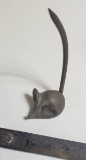 Tiny Vintage Brass Mouse