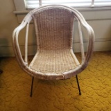 Vintage Rattan Barrel Chair