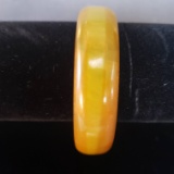 Vintage Butterscotch Bakelite Marbled Bangle Bracelet