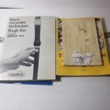 Lot of Vintage Recorder Music Books