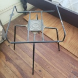 Vintage Metal Expanding Rack, Old TV Stand