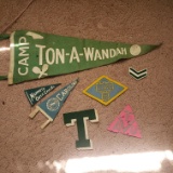 Lot of Vintage Pennants