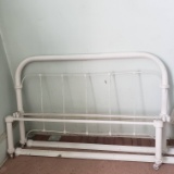 Vintage Full Size Iron Bed, Headboard, Footboard, Rails 