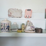 Lot of Items on Mantle