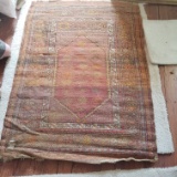 Antique Throw Rug, Pretty Colors 