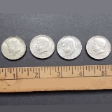 Lot of 4 Kennedy Half Dollar Coins
