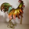 Large Metal Decorative Rooster Statue