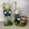 Pair of Ceramic Bunny Figurines