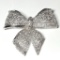 Silver Tone Large Bow Pin Signed Frances Hirsch