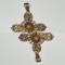 Large 14K Gold Cross Pendant