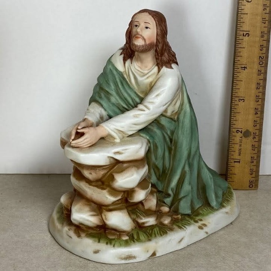 1997 “In the Garden Mark 14:36” Greatest Stories Ever Told Porcelain Jesus Figurine