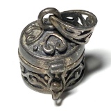 Sterling Silver Prayer Box Pendant