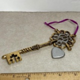 Large Decorative Brass Key