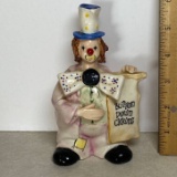 1984 Enesco Button Down Clowns - Clown Figurine