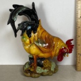 Molded Resin Rooster Figurine