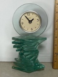 Battery Powered Stacked Glass Clock