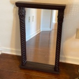 Nice Wall Mirror with Wooden Frame