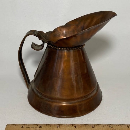 Decorative Vintage Copper Pitcher