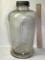 Vintage One Gallon Tall Heavy Ribbed Glass “U-Savit Jar” with Zinc Lid