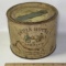 Antique India House Tobacco Tin with Lid