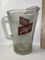 Vintage Schlitz Advertisement Glass Pitcher