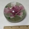 Beautiful Vintage Art Glass Flower Paperweight