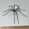 Vintage Brass Spider Figurine with Crystal Body