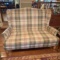 Plaid Love Seat by Broyhill