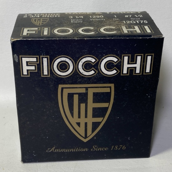 Fiocchi 12 Gauge 2-3/4” Game & Target 25 Count Shotshells