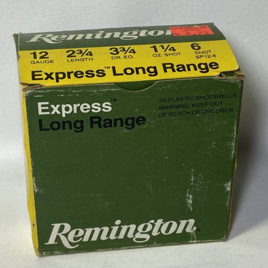 Remington 12 Gauge 2-3/4” Express Long Range Shotshells 25 Count