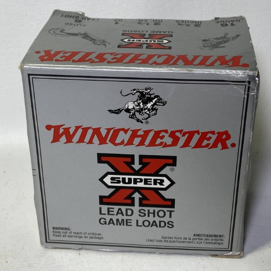 Winchester Super X Lead Shot Game Loads 16 Gauge 2-3/4” 25 Count