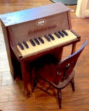 Adorable Children’s Vintage Piano by Jaymar with Wooden Chair