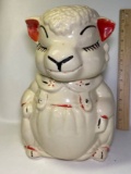 1940’s  American Bisque ABCO Pottery Sheep Cookie Jar