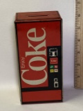 Vintage Coca-Cola Collectible Tin Bank That Held 3 Men’s Handkerchiefs