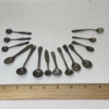 Lot of Antique Salt Spoons - 3 Marked Sterling