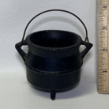 Miniature Cast Iron Footed Cauldron