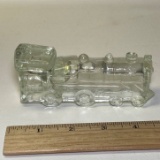 Vintage Glass Locomotive Candy Container