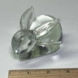 Glass Bunny Paperweight