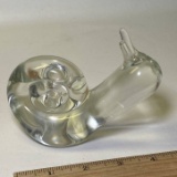 Glass Snail Paperweight